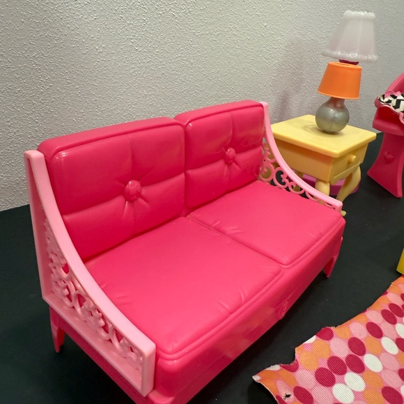 Barbie dreamhouse couch, living room set, more- PRICE FIRM - Picture 3 of 12